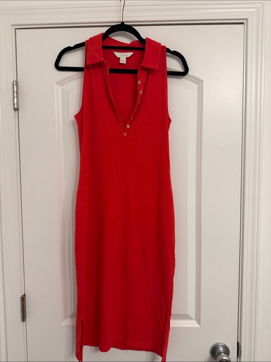 Lilly Pulitzer Dresses & Skirts - Lilly Pulitzer Sleeveless Red Polo Midi Dress